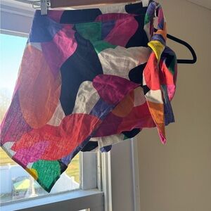 NWT A New Day Multicolor Wrap Skort